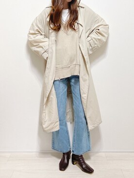 「cuorequal（クオレコール）のアイテム（トップス）」を使った、aikoさん（レディース・165cm）の春コーディネート