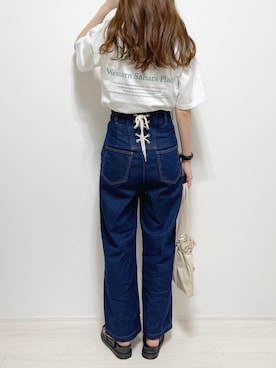 「cuorequal（クオレコール）のアイテム（パンツ）」を使った、aikoさん（レディース・165cm）の夏コーディネート