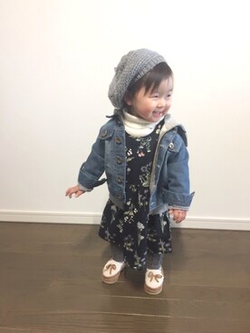 kanon&riiさん（キッズ・80cm）の冬コーディネート