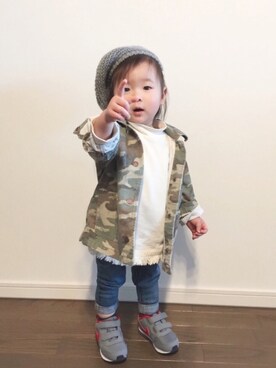 kanon&riiさん（キッズ・80cm）の冬コーディネート