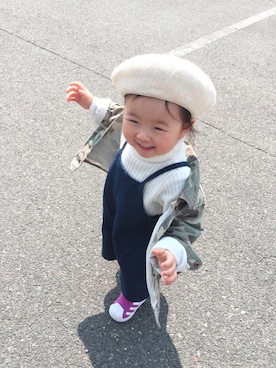 kanon&riiさん（キッズ・80cm）の春コーディネート