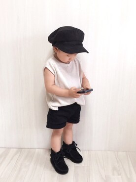 kanon&riiさん（キッズ・80cm）の夏コーディネート