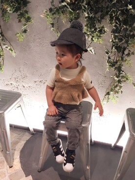 kanon&riiさん（キッズ・80cm）の秋コーディネート