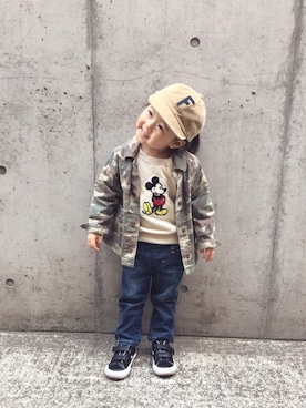 kanon&riiさん（キッズ・90cm）の冬コーディネート