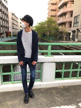 「SHIPS JET BLUE（シップスジェットブルー）のアイテム（ドレスシューズ）」を使った、タツさん（メンズ・186cm）の春コーディネート