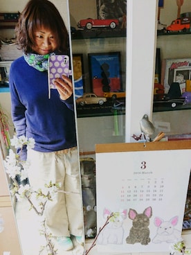 「アイテム（スウェット）」を使った、＊emimarururu＊さん（レディース・159cm・50代）の春コーディネート