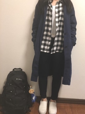 「春コート」｜りかさん（レディース・150cm）の春コーディネート