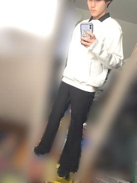 「レディース」｜「アイテム（スウェット）」を使った、109さん（メンズ・167cm）の春コーディネート