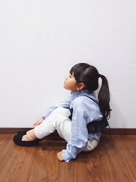 「アイテム（キャミソール）」を使った、yucchaさん（キッズ・110cm）の秋コーディネート