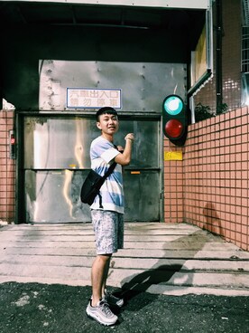 「PROVIDERのアイテム」を使った、Dexterさん（メンズ・163cm）の夏コーディネート