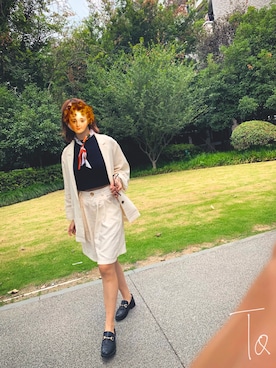 「アイテム（フォーマルスーツ/小物）」を使った、tangslookさん（レディース・158cm・20代）の夏コーディネート