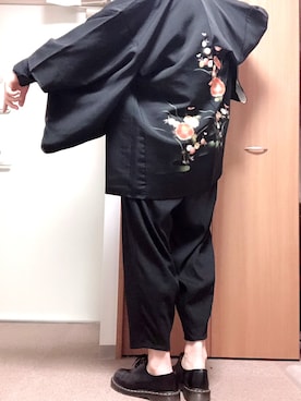 「和服」｜「アイテム（その他アウター）」を使った、浮雲さん（メンズ・172cm）の秋コーディネート