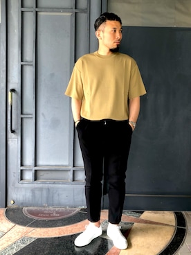 「STUDIOUS（ステュディオス）のアイテム（パンツ）」を使った、Hiroyukiさん（メンズ・177cm）の夏コーディネート