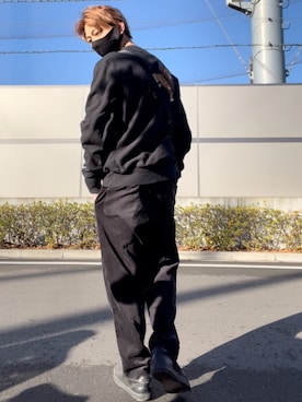 「Onitsuka Tiger（オニツカタイガー）のアイテム（スリッポン）」を使った、TAKAさん（メンズ・167cm）の冬コーディネート
