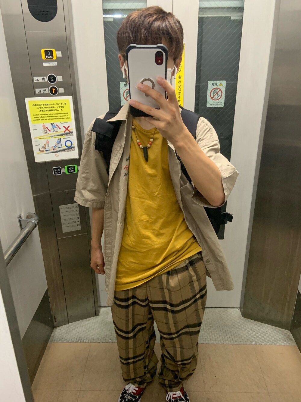 「ZARA、STUDIOSEVEN、JINS、ブラウス、いいね、save、フォローお願いします🤑、フォロー返します、低身長」｜「ZARAのアイテム（トップス、ベージュ系）」を使った、Yuto_kgインスタフォローお願い！さん（メンズ・160cm）の秋コーディネートの1枚目の写真