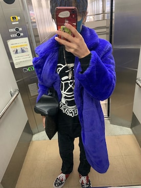 「BIGBANG（ビッグバン）のアイテム」を使った、Yuto_kgインスタフォローお願い！さん（メンズ・160cm）の冬コーディネート