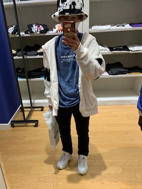 「SpRay（スプレイ）のアイテム（帽子）」を使った、Yuto_kgインスタフォローお願い！さん（メンズ・160cm）の冬コーディネート