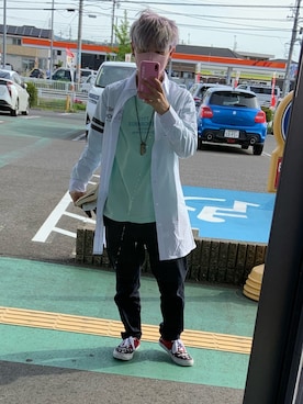 「ANDGEEBEE（アンジービー）のアイテム」を使った、Yuto_kgインスタフォローお願い！さん（メンズ・160cm）の春コーディネート