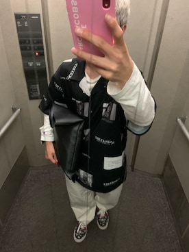 「ANDGEEBEE（アンジービー）のアイテム」を使った、Yuto_kgインスタフォローお願い！さん（メンズ・160cm）の春コーディネート