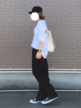 「BAGGU（バグー）のアイテム」を使った、aSaMiさん（レディース・156cm）の夏コーディネート