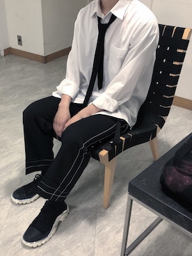 「アイテム（フォーマルスーツ/小物）」を使った、おゆさん（メンズ・170cm・10代）の夏コーディネート
