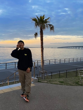 「ESP（イーエスピー）のアイテム」を使った、hassyさん（メンズ・166cm）の春コーディネート