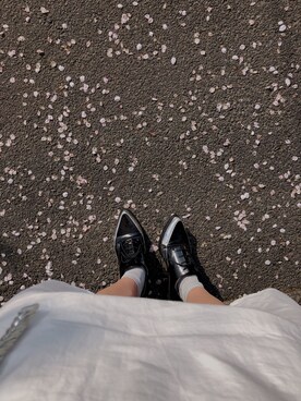 「moussy」｜「アイテム（シャツワンピース）」を使った、guaさん（レディース・156cm）の春コーディネート