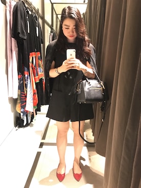 「MARC JACOBS（マークジェイコブス）のアイテム（ボストンバッグ）」を使った、Mi☺︎さん（レディース・154cm）の春コーディネート