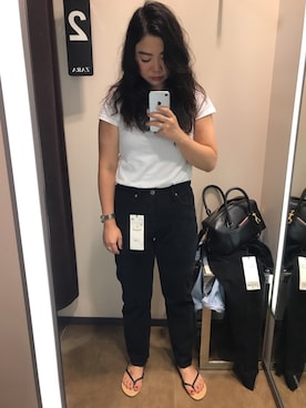 「Polo Ralph Lauren」｜「アイテム（ビーチサンダル）」を使った、Mi☺︎さん（レディース・154cm）の秋コーディネート