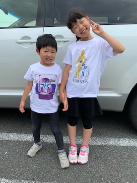 Asami Hinataさん（キッズ・124cm）の夏コーディネート