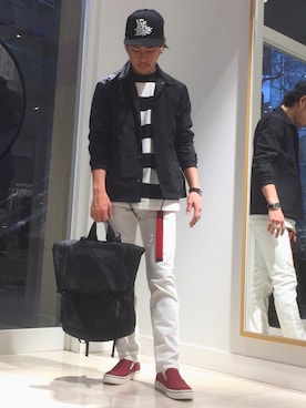 「スタッフコーデ」｜「アイテム（ナイロンジャケット）」を使った、アーリー666さん（メンズ・173cm）の冬コーディネート