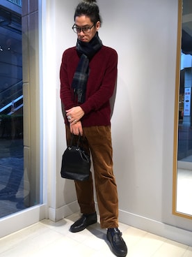 「GLOBAL WORK（グローバルワーク）のアイテム（ドレスシューズ）」を使った、アーリー666さん（メンズ・173cm）の秋コーディネート