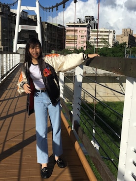 「橫須賀」｜楊姍樺さん（レディース・162cm）の秋コーディネート