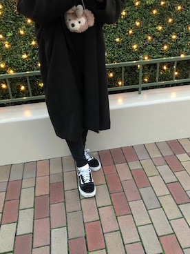 「FREAK'S STORE（フリークスストア）のWEB限定 スーパービッグシルエット チェスターコート（チェスターコート、ブラック系）」を使った、souya3109さん（メンズ・179cm）の秋コーディネート