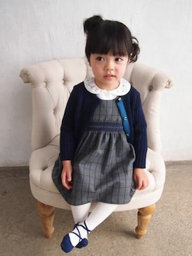 「アイテム（タイツ/ストッキング）」を使った、KAZUさん（キッズ・92cm）の冬コーディネート