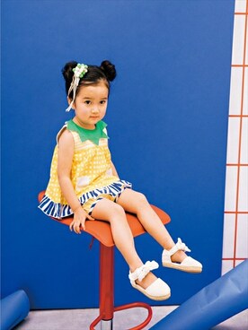 「アイテム（ワンピース/ドレス）」を使った、KAZUさん（キッズ・90cm）の夏コーディネート