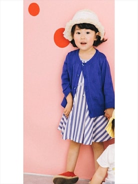 「アイテム（ワンピース/ドレス）」を使った、KAZUさん（キッズ・87cm）の夏コーディネート