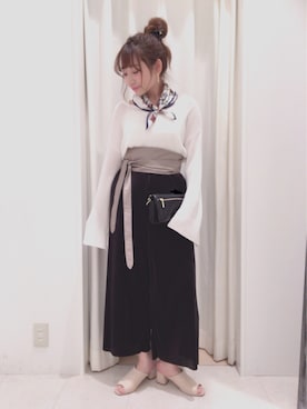 「ASZAKKA（アザッカ）のアイテム（バッグ）」を使った、kanakoさん（レディース・158cm）の春コーディネート