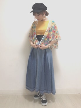 「ベルイエロー」｜kanakoさん（レディース・158cm）の春コーディネート