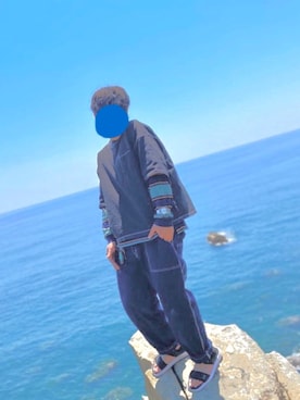 「コロナに負けない」｜「アイテム（サンダル）」を使った、iteさん（メンズ・178cm）の春コーディネート