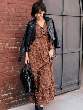 「アイテム（ワンピース）」を使った、Myshawty officialさん（メンズ・160cm）の秋コーディネート