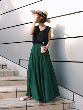 「My shawty（ﾏｲｼｬｳﾃｨｰ）のアイテム（パンツ）」を使った、Myshawty officialさん（レディース・160cm）の春コーディネート