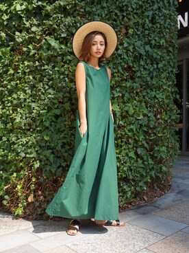 「My shawty（ﾏｲｼｬｳﾃｨｰ）のアイテム（ワンピース）」を使った、Myshawty officialさん（レディース・160cm）の夏コーディネート