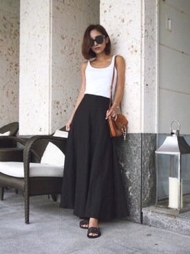 「My shawty（ﾏｲｼｬｳﾃｨｰ）のアイテム（パンツ）」を使った、Myshawty officialさん（レディース・160cm）の夏コーディネート