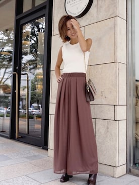 「My shawty（ﾏｲｼｬｳﾃｨｰ）のアイテム（パンツ）」を使った、Myshawty officialさん（レディース・160cm）の秋コーディネート