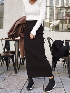 「My shawty（ﾏｲｼｬｳﾃｨｰ）のアイテム（スカート）」を使った、Myshawty officialさん（レディース・160cm）の秋コーディネート