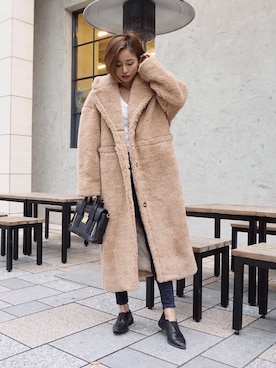 「My shawty（ﾏｲｼｬｳﾃｨｰ）のアイテム（その他アウター）」を使った、Myshawty officialさん（レディース・160cm）の秋コーディネート