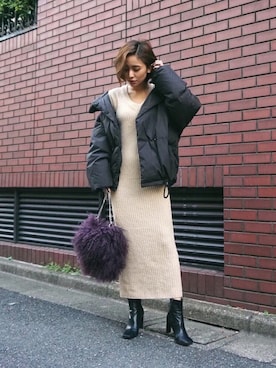 「My shawty（ﾏｲｼｬｳﾃｨｰ）のアイテム（ジャケット/アウター）」を使った、Myshawty officialさん（レディース・160cm）の秋コーディネート