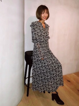 「My shawty（ﾏｲｼｬｳﾃｨｰ）のアイテム（ワンピース）」を使った、Myshawty officialさん（レディース・160cm）の冬コーディネート