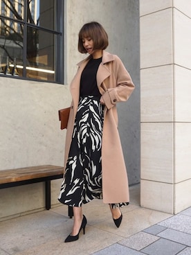 「My shawty（ﾏｲｼｬｳﾃｨｰ）のアイテム（スカート）」を使った、Myshawty officialさん（レディース・160cm）の冬コーディネート